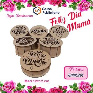 Cajas Circular Con Frases