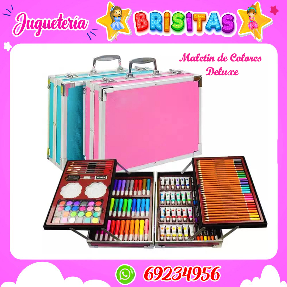 Maletin de colores Deluxe 145 piezas