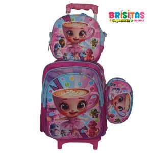 Mochila Escolar 3 piezas Bailarina Capuchina