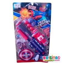Juguete Pistola de Aire Capitán América