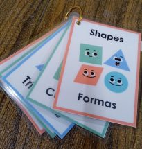 Llavero de Figuras Geométricas Ingles