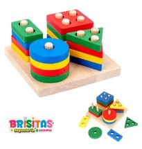 Didáctico Encaje Figuras Geométricas Cuadrado