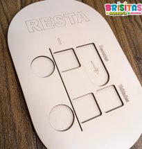 Tablero Montessori Resta