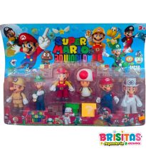 Mario Bross Blíster 6 Personajes