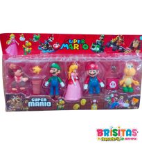 Mario Bross Blister 5 Personajes