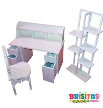 Juego de Oficina p/muñecas MDF (modelo 2)