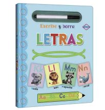 Libro Escribe y Borra Letras con Marcador Borrable