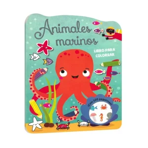 Libro con 100 Pegatinas Animales Marinos