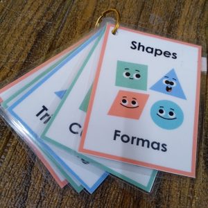 Llavero de Figuras Geométricas Ingles