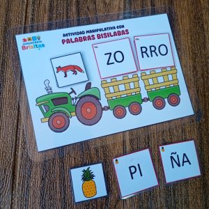 Cartilla de Silabas (bisílabas con velcro)