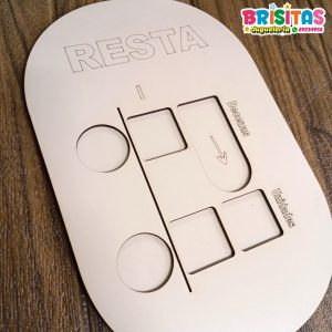 Tablero Montessori Resta