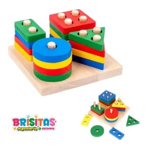 Didáctico Encaje Figuras Geométricas Cuadrado