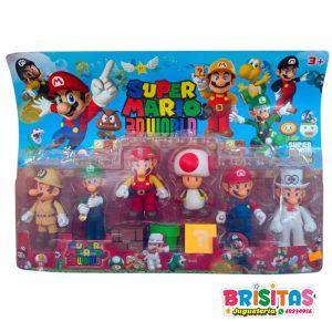 Mario Bross Blíster 6 Personajes