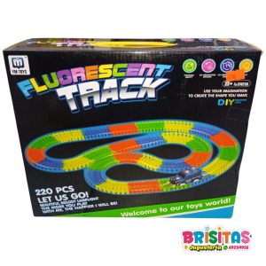 Pista Fluorescente Track 220 Piezas