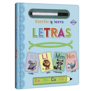 Libro Escribe y Borra Letras con Marcador Borrable