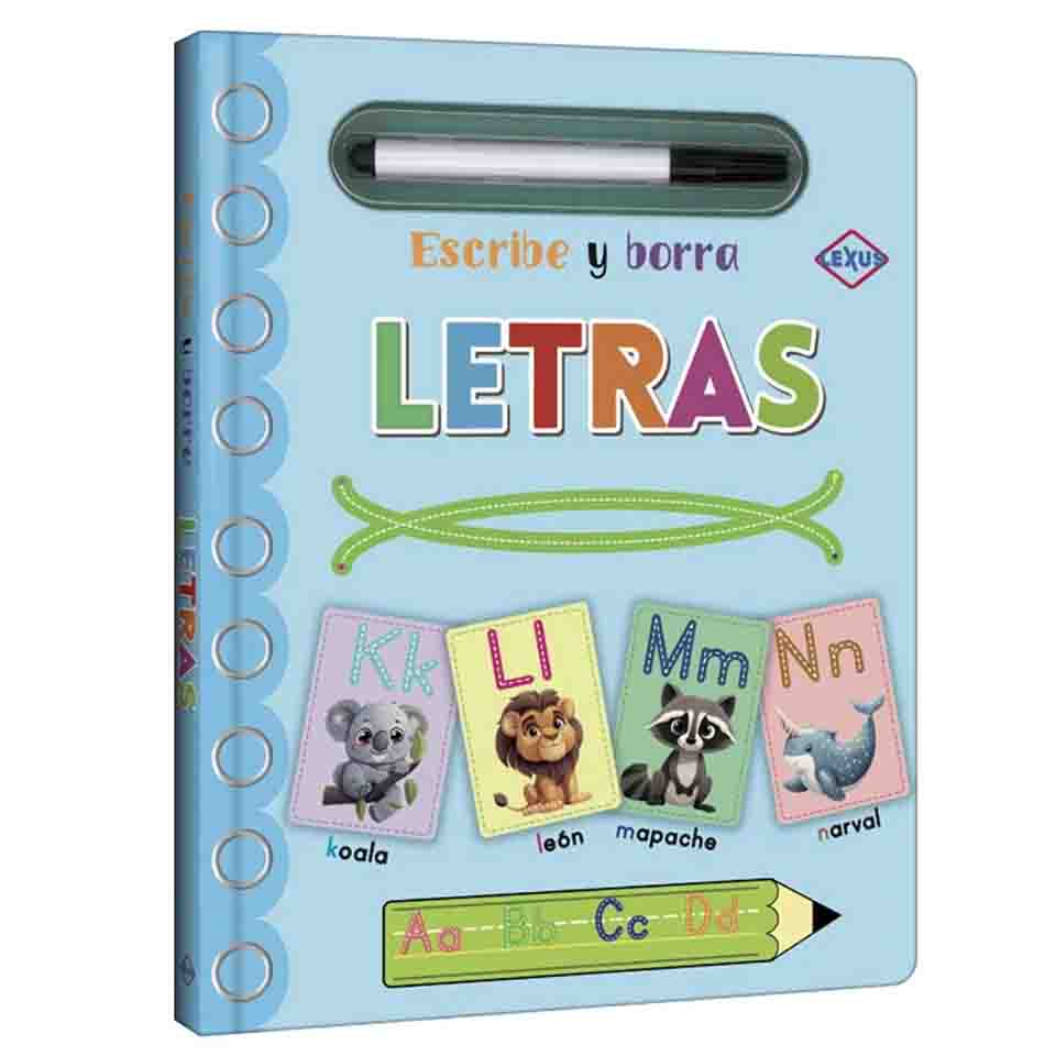 Libro Escribe y Borra Letras con Marcador Borrable