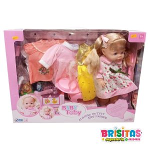Muñeca Bebé con Vestidos