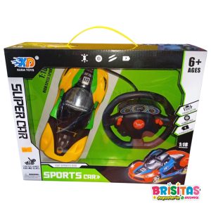 Auto de Carrera a Control Remoto Amarillo
