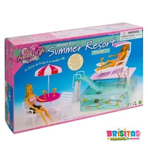 Barbie Muebles Para Casa Piscina