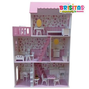 Casa Para Muñecas Rosas