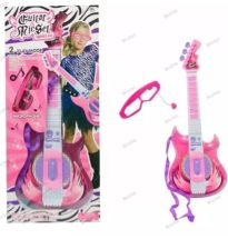 Guitarra Musical con Lentes y Micrófono
